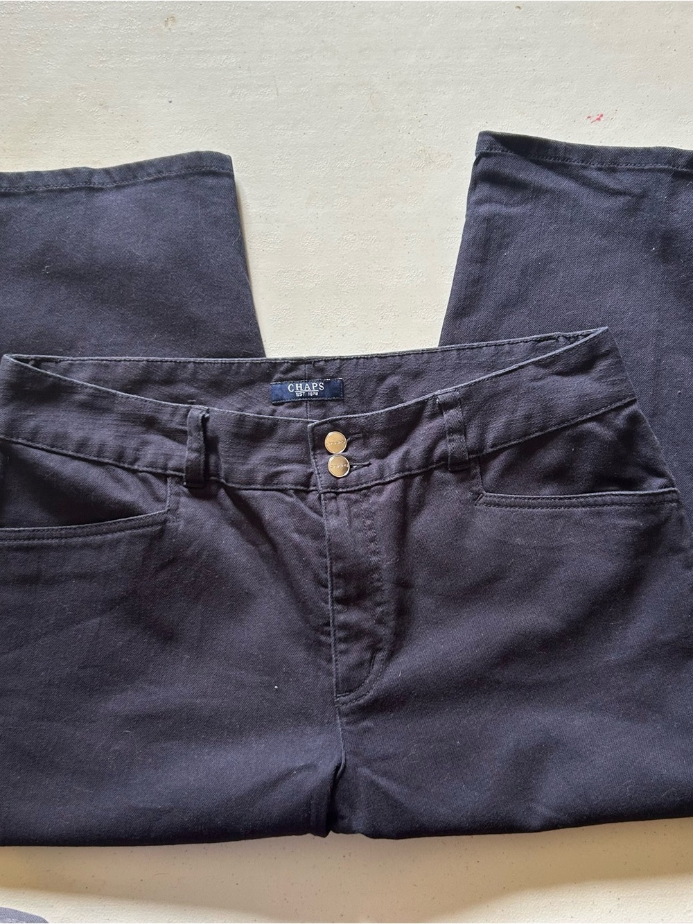 Chaps low rise straight leg jeans size 12